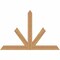 Ekena Millwork Saratoga Timber Gable Bracket, Western Red Cedar, 48"W x 32"H x 1 1/2"D x 3 1/2"F, 16/12 Pitch GBW048X32X0204SAR00SWR - alternate 1